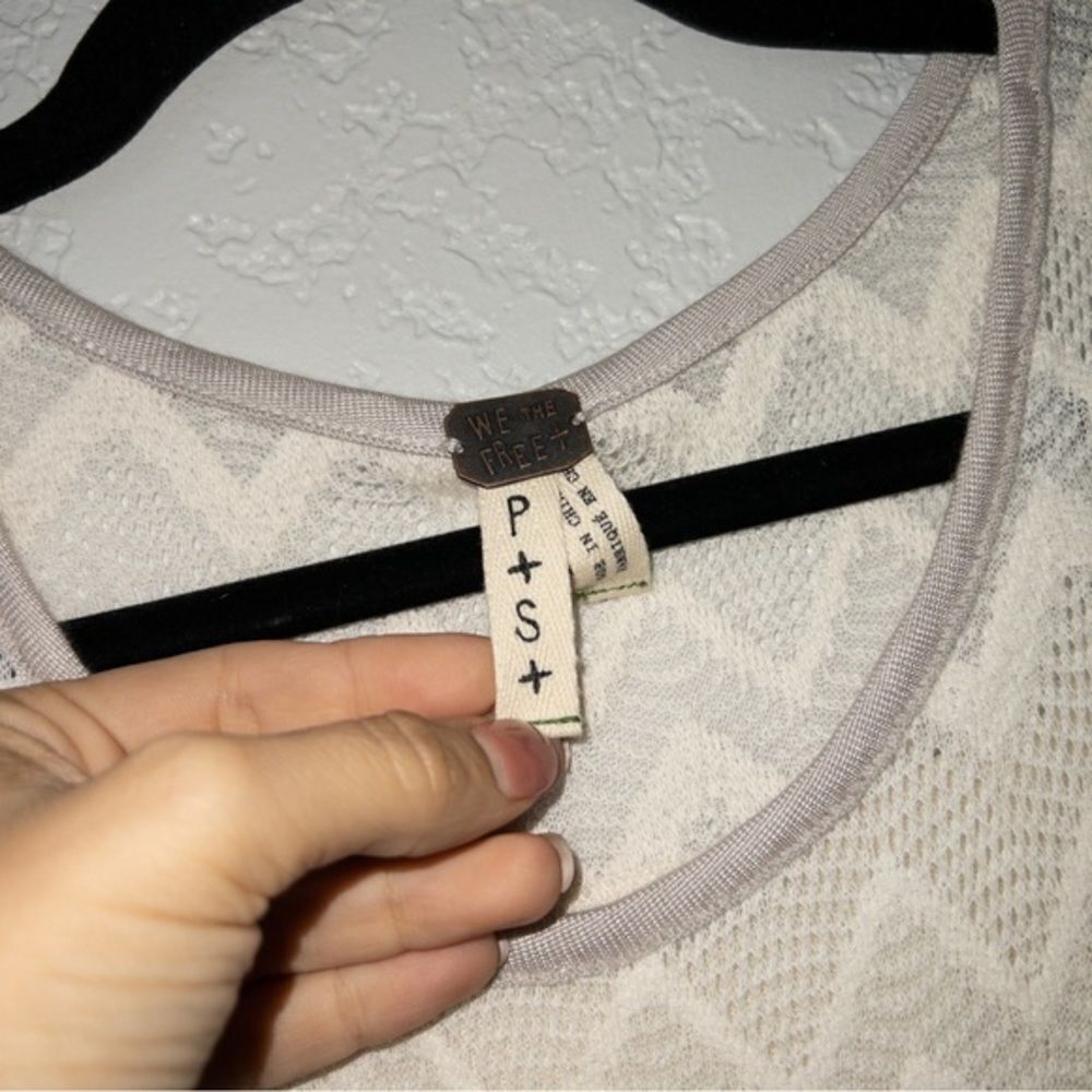 We the Free x Free People Ivory Bleachers Lace Tank Top Size‎ Small - Picture 4 of 7